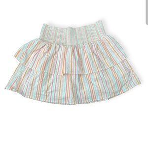 Seastitch‎ Double Gauze Smocked Skirt by Vineyard Vines Women’s Sz Large Pastel